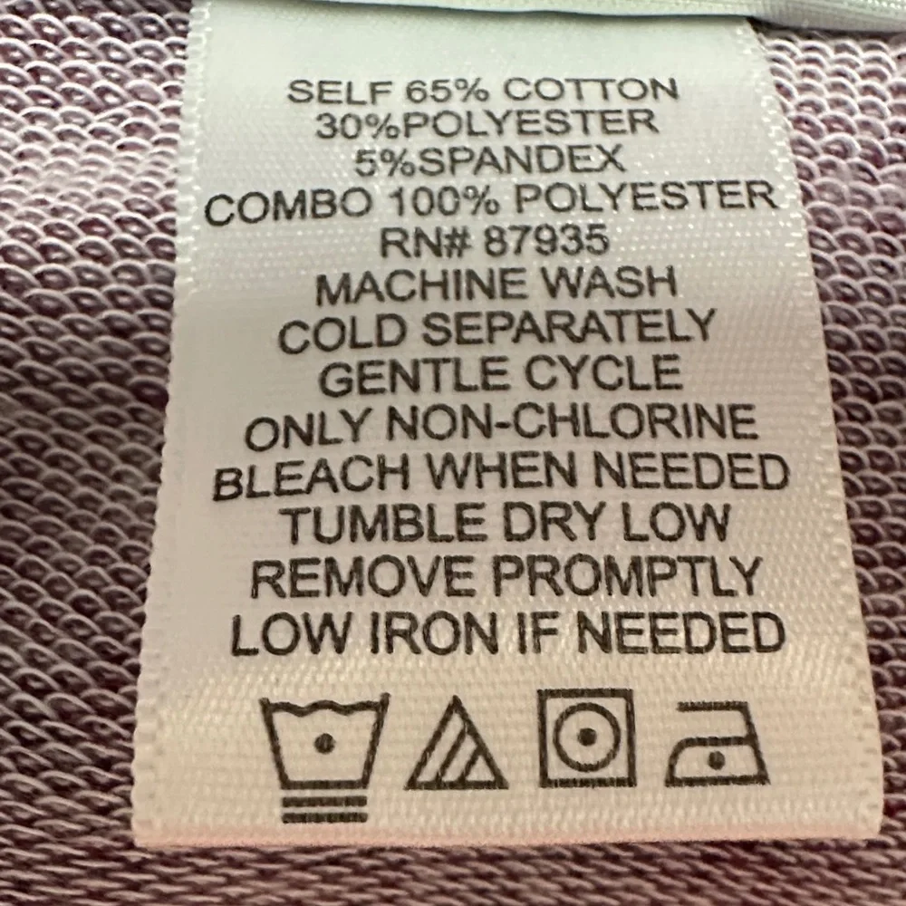 LOGO Lounge Long Sleeve Sweatshirt Floral Crochet Design Women's Size L - Picture 7 of 7